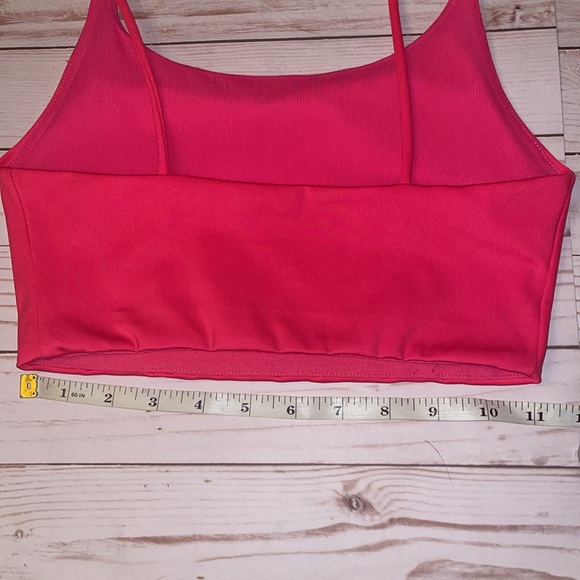 ALICE & OLIVIA Top Hot Pink Cropped Sz XS - Picture 3 of 8